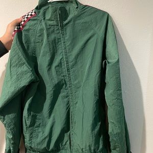 Green Windbreaker Jacket